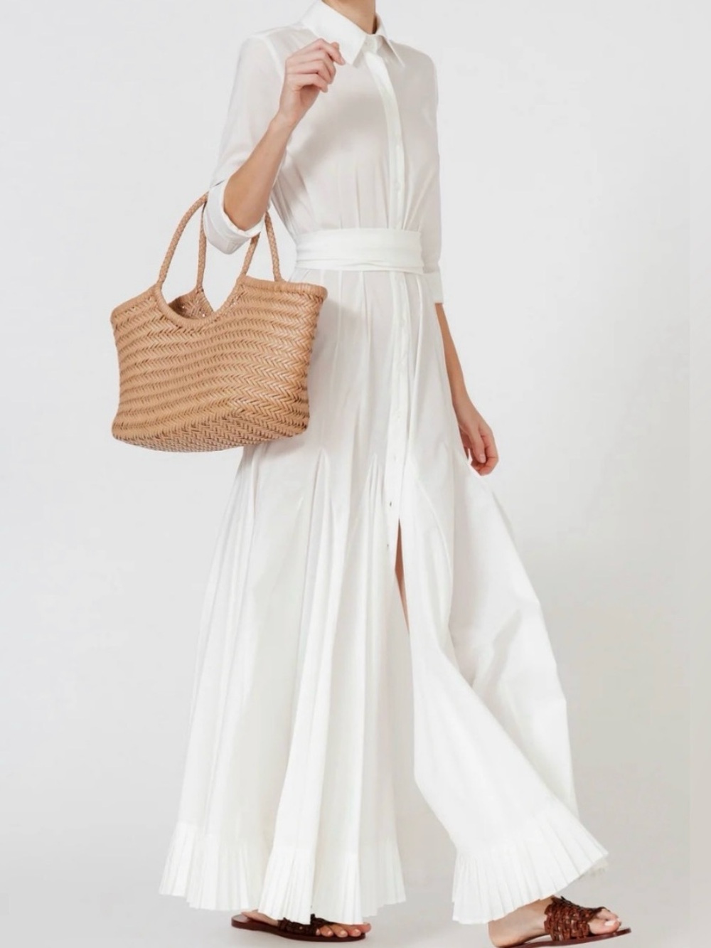 Dragon Diffusion Woven Tote Bag in Cream 8822 - Picture 1 of 12